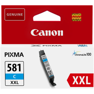Tusz CLI-581 PGI-580 (CLI-581cxxl) Oryginalny błękitny / turkusowy / niebieski - 11.7ml - do CANON PIXMA TS 8152, 8352A, 9150, 6350A, 9155