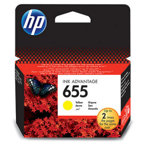 Tusz HP 655 (CZ112AE) Oryginalny żółty do