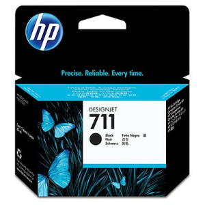 Tusz HP 711 (CZ133A) Oryginalny czarny - 80ml - do HP DESIGNJET T 520, 120, 520