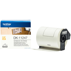 Etykiety do Brother DK-11247 czarny nadruk na białym tle, 103mm x 164mm 180szt etykiet na rolce oryginalna
