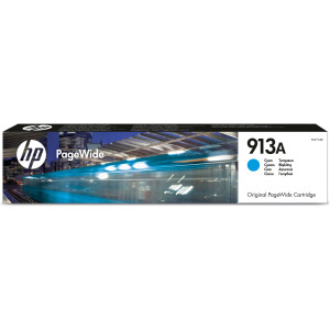 Tusz HP 913A (F6T77AE) Oryginalny błękitny / turkusowy / niebieski do HP PAGEWIDE PRO 352DW, 352DN, 377DN, 452DW, 477DW
