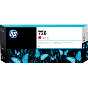 Tusz HP 728 (F9K16A) Oryginalny purpurowy - 300ml - do HP DESIGNJET T 730, HP DESIGNJET T830 MFP 36, 24, HP DESIGNJET XT 870