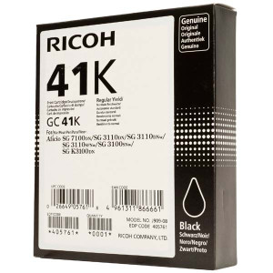 Tusz Ricoh (GC-41K) Oryginalny czarny do RICOH AFICIO SG 2100N, 3110DN, 3110DNW, 3110SFNW, 7100DN