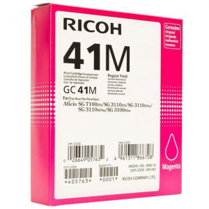 Tusz Ricoh (GC-41M) Oryginalny purpurowy do RICOH AFICIO SG 2100N, 3110DN, 3110DNW, 3110SFNW, 7100DN
