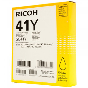 Tusz Ricoh (GC-41Y) Oryginalny żółty do RICOH AFICIO SG 3110DN, 3110DNW, 3110SFNW, 7100DN, 3100SNW