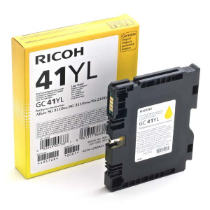 Tusz Ricoh (GC-41YL) Oryginalny żółty do RICOH AFICIO SG 2100N, 3110DN, 3110DNW, 3110SFNW, 7100DN