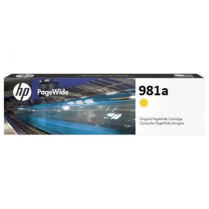 Tusz HP 981A (J3M70A) Oryginalny żółty do HP PAGEWIDE ENTERPRISE COLOR 556XH, 556DN, HP PAGEWIDE ENTERPRISE COLOR MFP 586DN, 586F