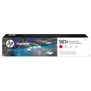 Tusz HP 981Y (L0R14A) Oryginalny purpurowy do HP PAGEWIDE ENTERPRISE COLOR 556XH, 556DN, HP PAGEWIDE ENTERPRISE COLOR MFP 586DN, 586F