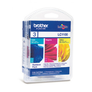 Tusz LC1100 (LC1100RBWBP) Oryginalny kolor do BROTHER DCP- 585CW, 387C, 6690CW, 185C, 385C