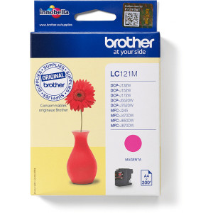 Tusz LC121 LC123 (LC121M) Oryginalny purpurowy do BROTHER DCP-J 152WR, 132W, 152W, 172W, 552DW