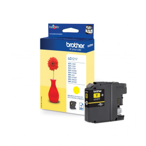 Tusz LC121 LC123 (LC121Y) Oryginalny żółty do BROTHER DCP-J 132W, 152W, 172W, 552DW, 752DW