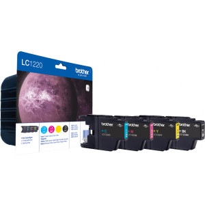 Zestaw oryginalny LC1220VALBP ValuePack (czarny+niebieski+purpurowy+żółty)