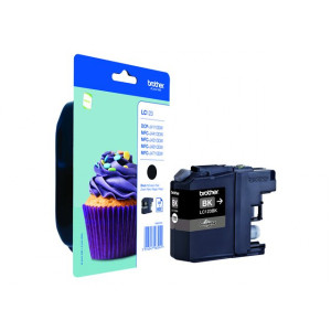 Tusz LC121 LC123 (LC123BK) Oryginalny czarny do BROTHER MFC-J 4310DW, 475DW, 920DW, BROTHER DCP-J 172W, 132W