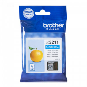 Tusz LC-3211C (LC3211C) Oryginalny błękitny / turkusowy / niebieski do BROTHER DCP-J 772DW, 774DW, 772DNW, 572DW, BROTHER MFC-J 890DW