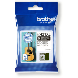 Tusz LC421 LC421XL (LC421XLBK) Oryginalny czarny do BROTHER DCP-J 1800DW, 1050DW, 1140DW, BROTHER MFC-J 1010DW