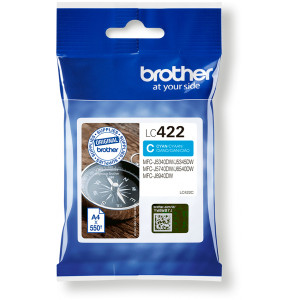 Tusz LC422 LC422XL (LC422C) Oryginalny błękitny / turkusowy / niebieski do BROTHER MFC-J 5345DW, 5340DW, 6540DW, 6590DW, 5740DW