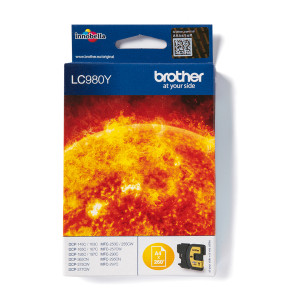Tusz LC980 (LC980Y) Oryginalny żółty do BROTHER DCP- 165C, 375CW, 195C, 365CN, 145