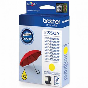 Tusz LC223 LC225XL LC227XL LC229XL (LC-225XLY) Oryginalny żółty do BROTHER MFC-J 4425DW, 480DW, BROTHER DCP-J 4120D, 562DW, 4120DW
