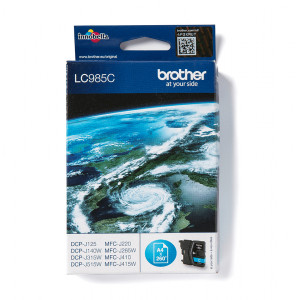 Tusz LC985 (LC-985C) Oryginalny błękitny / turkusowy / niebieski do BROTHER DCP- 140, BROTHER DCP-J 315W, 125, 515W, 265W