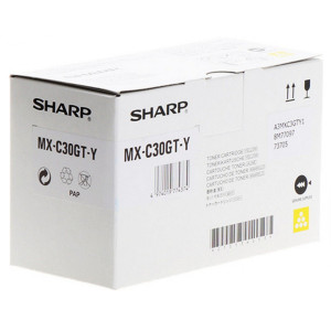 Toner Sharp (MXC30GTY) Oryginalny żółty do SHARP MX-C 304W, 250, 250F, 300P