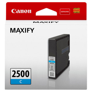 Tusz PGI-2500XL (PGI2500C) Oryginalny błękitny / turkusowy / niebieski - 9,6ml - do CANON MAXIFY MB 5100, 5050, 5350, 5455, CANON MAXIFY IB 4050