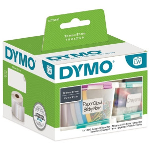 Etykiety DYMO LW 11354 S0722540 57mm x 32mm 1000szt etykiet na rolce oryginalna