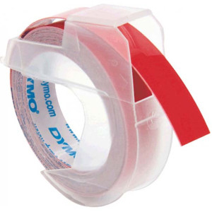 Taśma do Dymo Omega wytłaczarka S0898150 9mm 3m czerwona taśma oryginalna