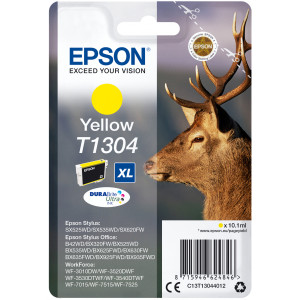 Tusz WF3010 WF3520 WF3530 WF3540 WF7015 WF7515 WF7525 (T13044010) Oryginalny żółty - 10,1ml - do EPSON STYLUS SX 525WD, 620FW, EPSON STYLUS OFFICE BX 535WD, 320W, 530FW