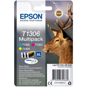 Oryginalny Multipack Epson T13064010 (T1306) CMY