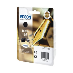 Tusz WF2010 WF2510 WF2520 WF2530 WF2540 (T16214010) Oryginalny czarny - 5,4ml - do EPSON WORKFORCE WF 2650DWF, 2750DWF, 2010W, 2510WF, EPSON WORKFORCE WF- 2110W