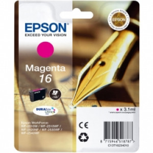 Tusz WF2010 WF2510 WF2520 WF2530 WF2540 (T16234010) Oryginalny purpurowy - 3,1ml - do EPSON WORKFORCE WF 2010W, 2510WF, 2520NF, 2530WF, 2540WF