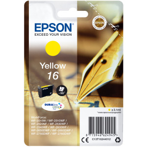 Tusz WF2010 WF2510 WF2520 WF2530 WF2540 (T16244010) Oryginalny żółty - 3,1ml - do EPSON WORKFORCE WF 2530WF, 2540WF, 2630WF, 2660DWF, 2750