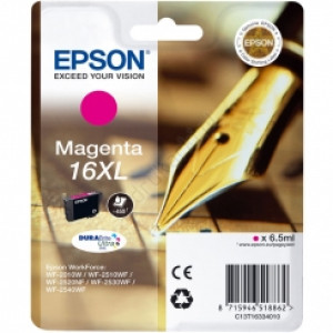Tusz WF2010 WF2510 WF2520 WF2530 WF2540 (T16334010) Oryginalny purpurowy - 6,5ml - do EPSON WORKFORCE WF 2010W, 2510WF, 2520NF, 2530WF, 2540WF