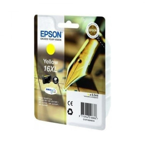 Tusz WF2010 WF2510 WF2520 WF2530 WF2540 (T16344010) Oryginalny żółty - 6,5ml - do EPSON WORKFORCE WF 2010W, 2510WF, 2520NF, 2530WF, 2540WF