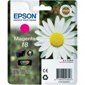 Tusz XP212 XP215 XP225 (T18034010) Oryginalny purpurowy - 3,3ml - do EPSON EXPRESSION HOME XP 402, 405, 405WH, 30, 205