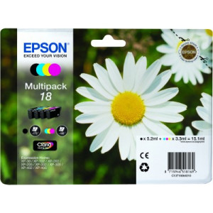 Tusz XP212 XP215 XP225 (T18064010) Oryginalny cmyk do EPSON EXPRESSION HOME XP 402, 405, 405WH, 30, 205