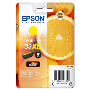 Tusz XP530 XP630 XP900 (T33644012) Oryginalny żółty do EPSON EXPRESSION PREMIUM XP 530, 635, 630, 830, 900