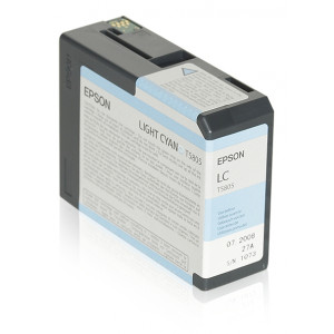 Tusz STYLUS PRO 3800 3880 (T580500) Oryginalny jasny niebieski - 80ml - do EPSON STYLUS PRO 3880, 3800