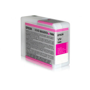 Tusz STYLUS PRO 3800 3880 (T580A) Oryginalny purpurowy - 80ml - do EPSON STYLUS PRO 3880