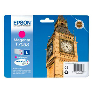 Tusz WP4015 WP4095 WP4515 WP4525 WP4595 (T70334010) Oryginalny purpurowy do EPSON WORKFORCE PRO WP 4025DW, 4515DN, 4525DNF, 4535DWF, 4545DTWF