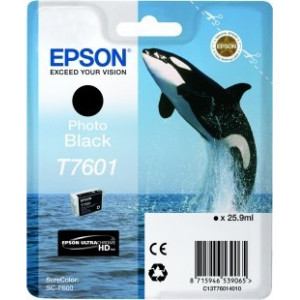 Tusz T760140 (T76014010) Oryginalny czarny fotograficzny - 25,9ml - do EPSON SURECOLOR SC-P 600