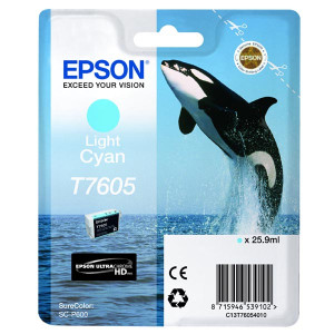 Tusz T760540 (T76054010) Oryginalny jasny niebieski do EPSON SURECOLOR SC-P 600
