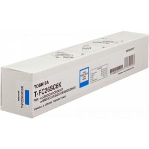 Toner Toshiba (TFC26SC) Oryginalny błękitny / turkusowy / niebieski do TOSHIBA E-STUDIO 264CS, 262CP, 222CS, 263CS, 263CP