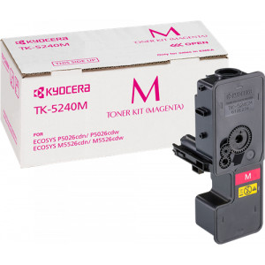 Toner TK-5240 (TK-5240M) Oryginalny purpurowy do KYOCERA ECOSYS M 5526CDN, 5526CDW, KYOCERA ECOSYS P 5026CDW, 5026CDN