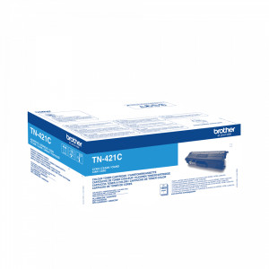 Toner TN-421 (TN421C) Oryginalny błękitny / turkusowy / niebieski do BROTHER HL-L 8260CDW, 8360CDW, 8360DN, BROTHER MFC-L 8900CDW, 8690CDW