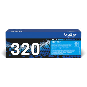 Toner DCP9055 HL4140 HL4150 MFC9460 (TN-320C) Oryginalny błękitny / turkusowy / niebieski do BROTHER DCP- 9270CDN, 9055CDN, BROTHER MFC- 9970CDW, 9460CDN, BROTHER HL- 4150CN