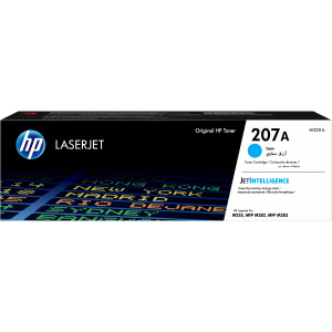 Toner HP 207A (W2211A) Oryginalny błękitny / turkusowy / niebieski do HP COLOR LASERJET PRO MFP M 282NW, 283CDW, 283FDN, 283FDW, HP COLOR LASERJET PRO M 255DW