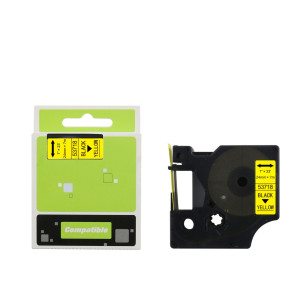 Taśma do Dymo D1 53718 24mm 7m żółta taśma czarny napis S0720980