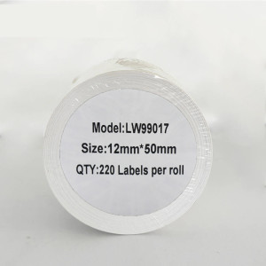 Etykiety do DYMO LW 99017 S0722460 12mm x 50mm 220szt etykiet na rolce