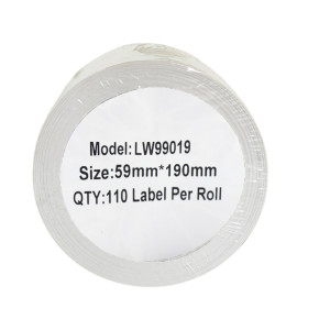 Etykiety do DYMO LW 99019 S0722480 59mm x 190mm 110szt etykiet na rolce